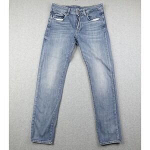 G Star Raw 3301 Slim Fit Mens Jeans Blue Light Wash Button Fly 31x30 Stretch